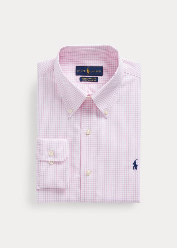 Camisa Polo Ralph Lauren Custom Fit Checked Homem 16294-JWOU